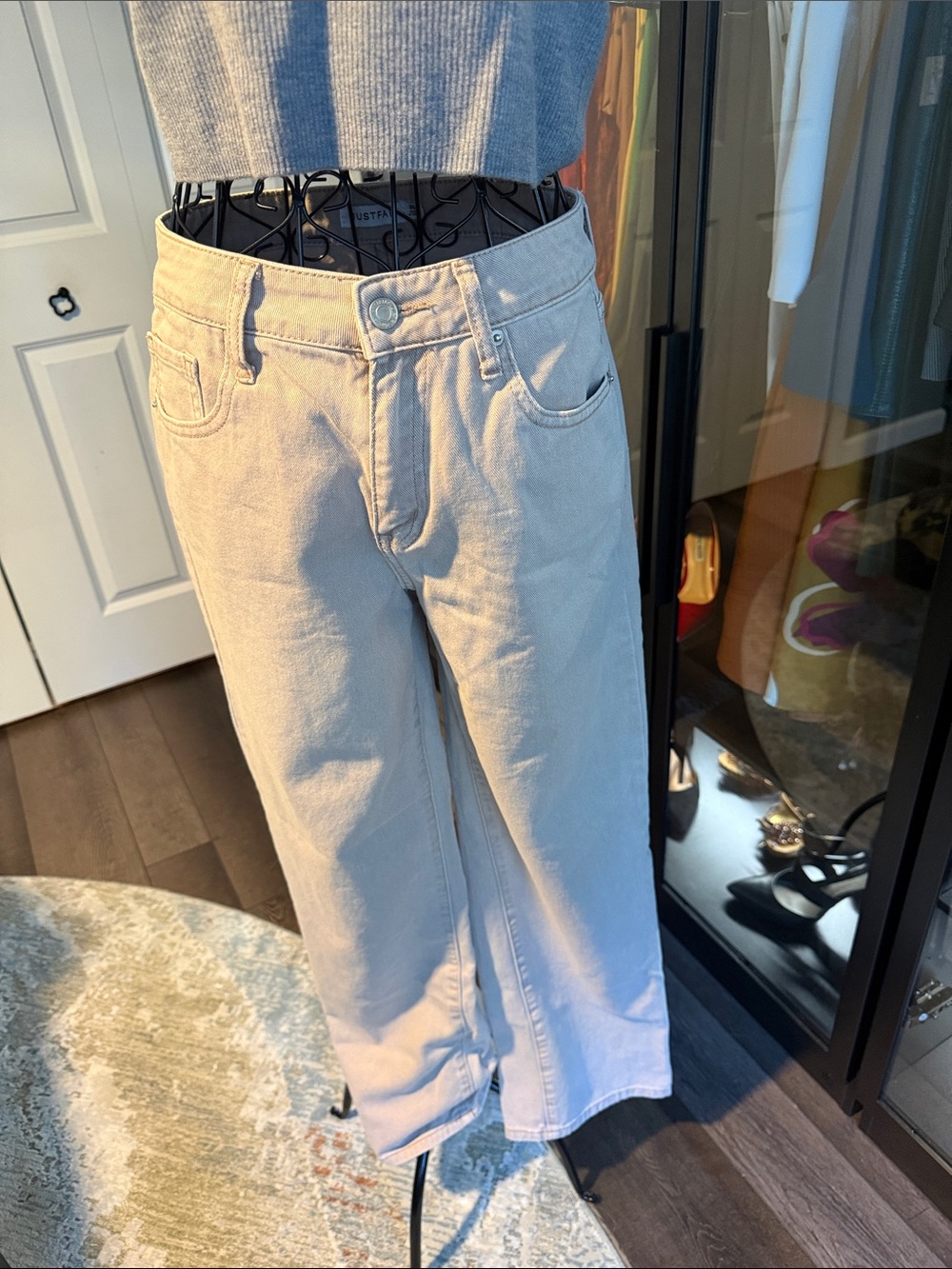 JustFab High Rise Wide Leg Jeans Size 26